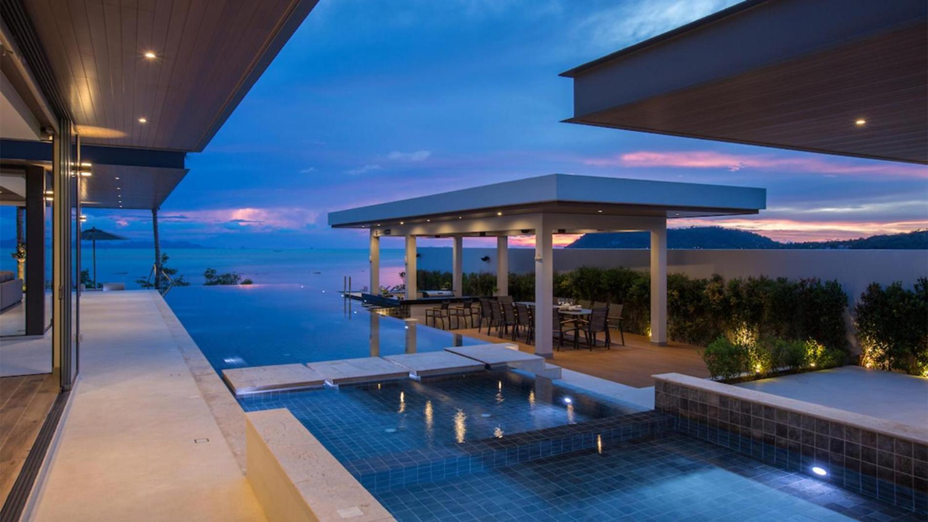 Exclusive Sea Renity A Beachfront Villa Retreat Sleeps 12 Adults And 6 Kids Laem Sor Exteriör bild