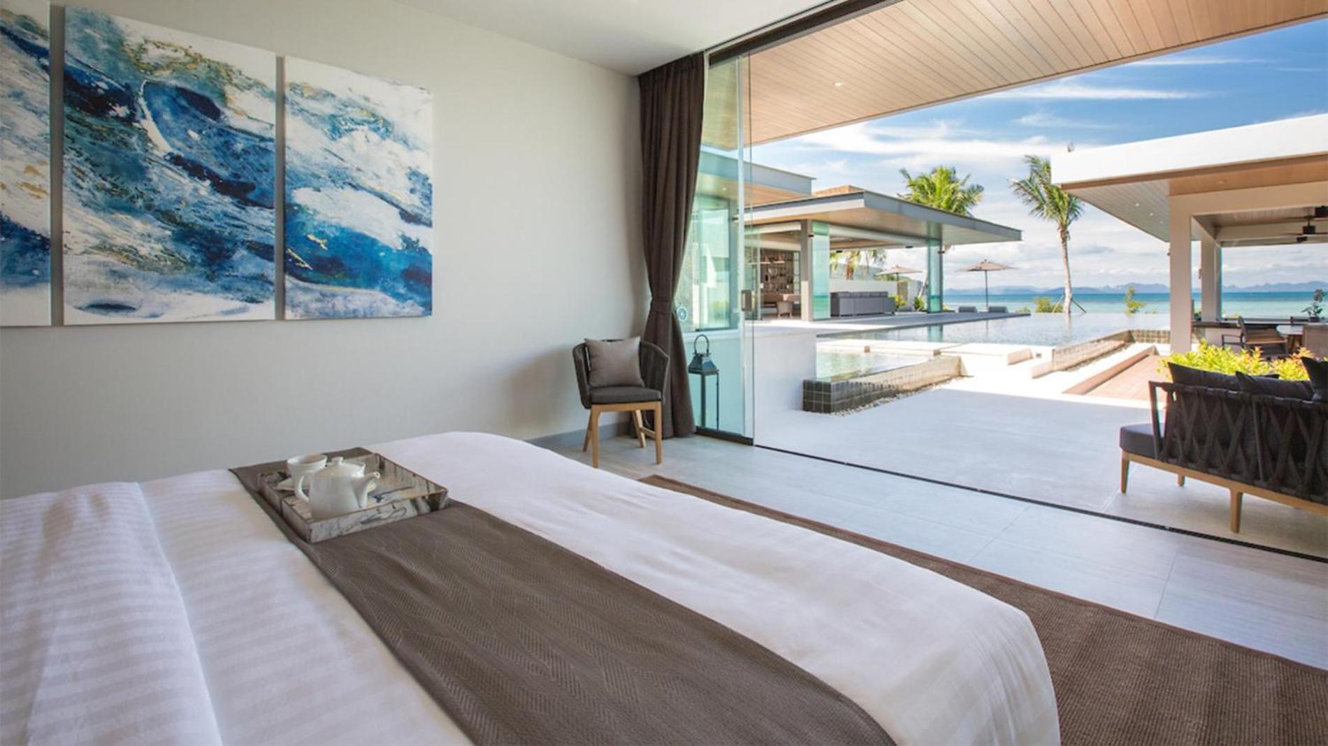 Exclusive Sea Renity A Beachfront Villa Retreat Sleeps 12 Adults And 6 Kids Laem Sor Exteriör bild