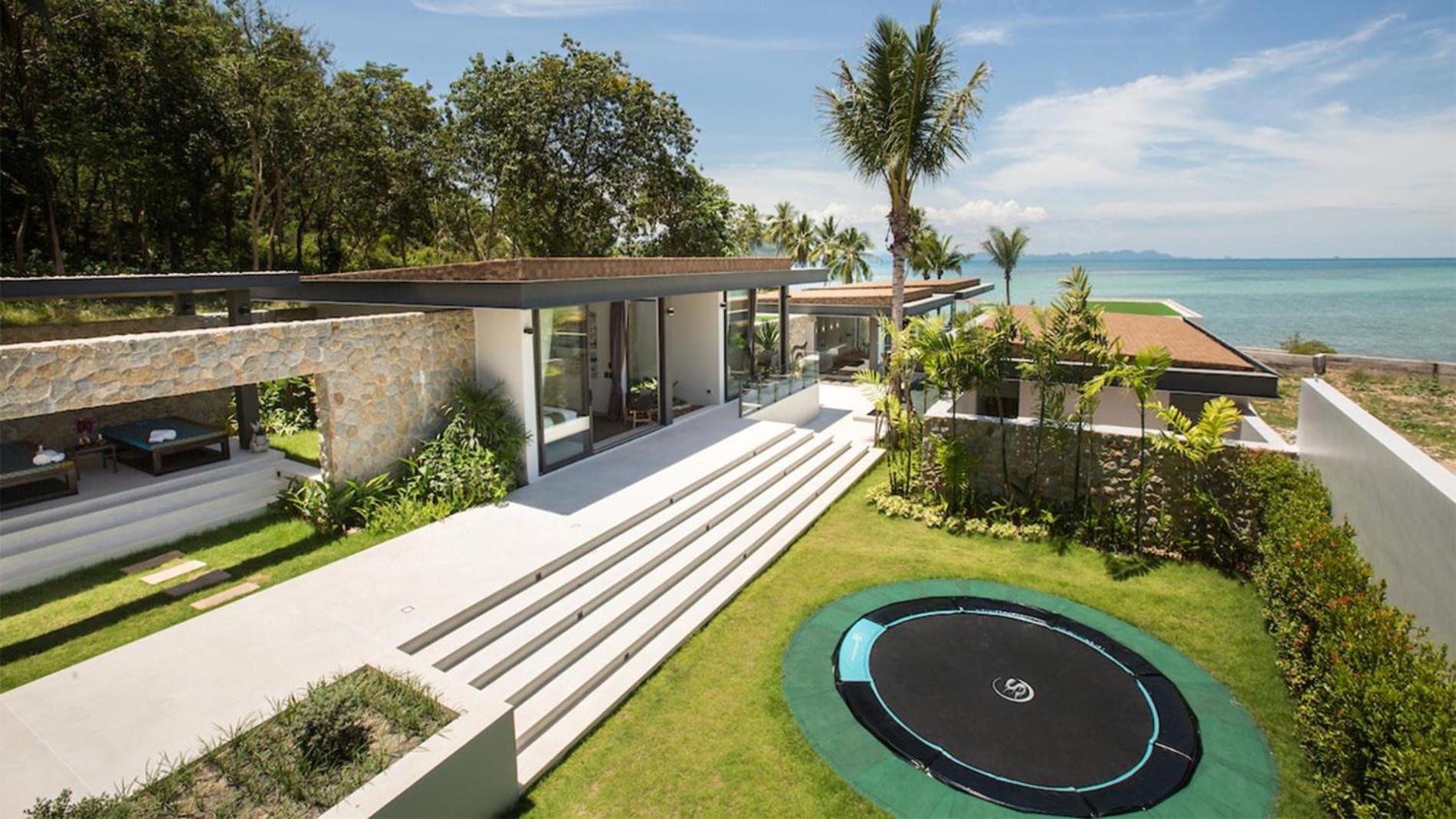 Exclusive Sea Renity A Beachfront Villa Retreat Sleeps 12 Adults And 6 Kids Laem Sor Exteriör bild