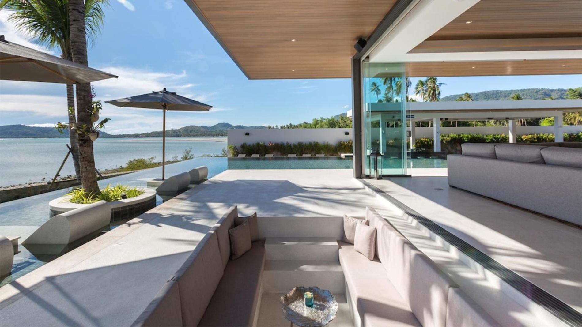 Exclusive Sea Renity A Beachfront Villa Retreat Sleeps 12 Adults And 6 Kids Laem Sor Exteriör bild