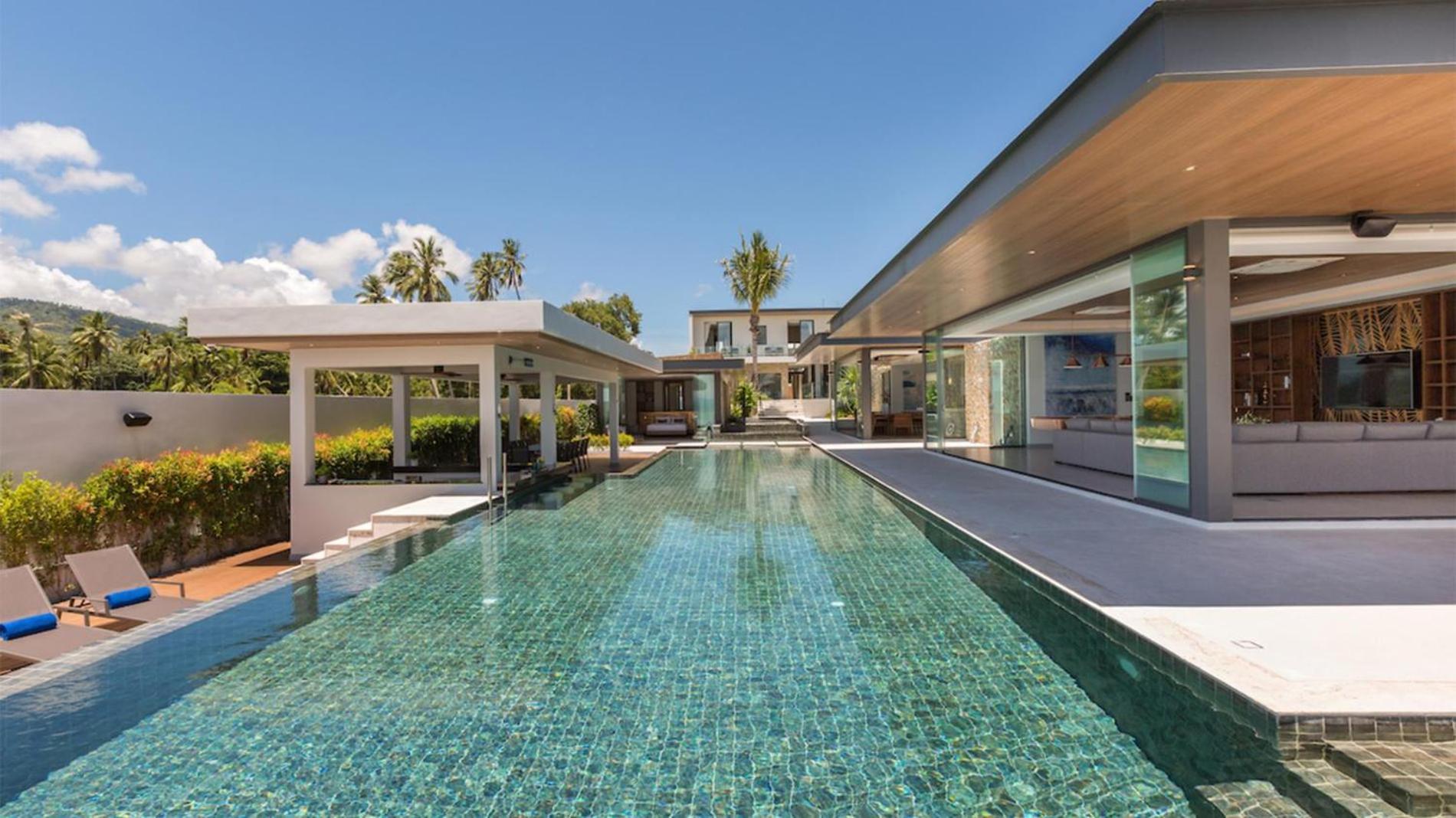 Exclusive Sea Renity A Beachfront Villa Retreat Sleeps 12 Adults And 6 Kids Laem Sor Exteriör bild